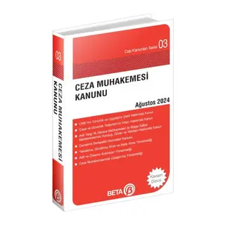 Cep Kanunları Serisi 03 - Ceza Muhakemesi Kanunu (Cep Boy)
