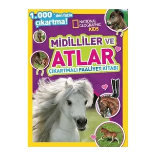Kids Midilliler ve Atlar Çıkartmalı Faaliyet Kitabı