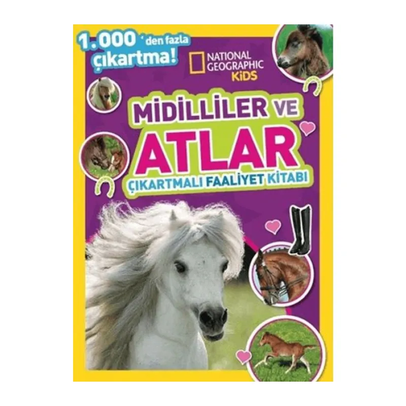 Kids Midilliler ve Atlar Çıkartmalı Faaliyet Kitabı