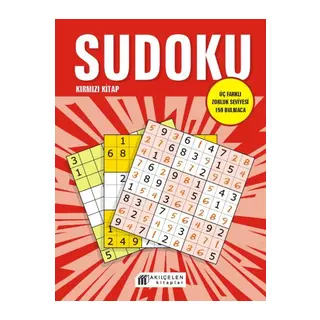 Sudoku Kırmızı - Üç Farklı Zorluk Seviyesi 159 Bulmaca