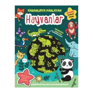 Karanlıkta Parlayan lar - Hayvanlar (Parlayan Çıkartmalar)
