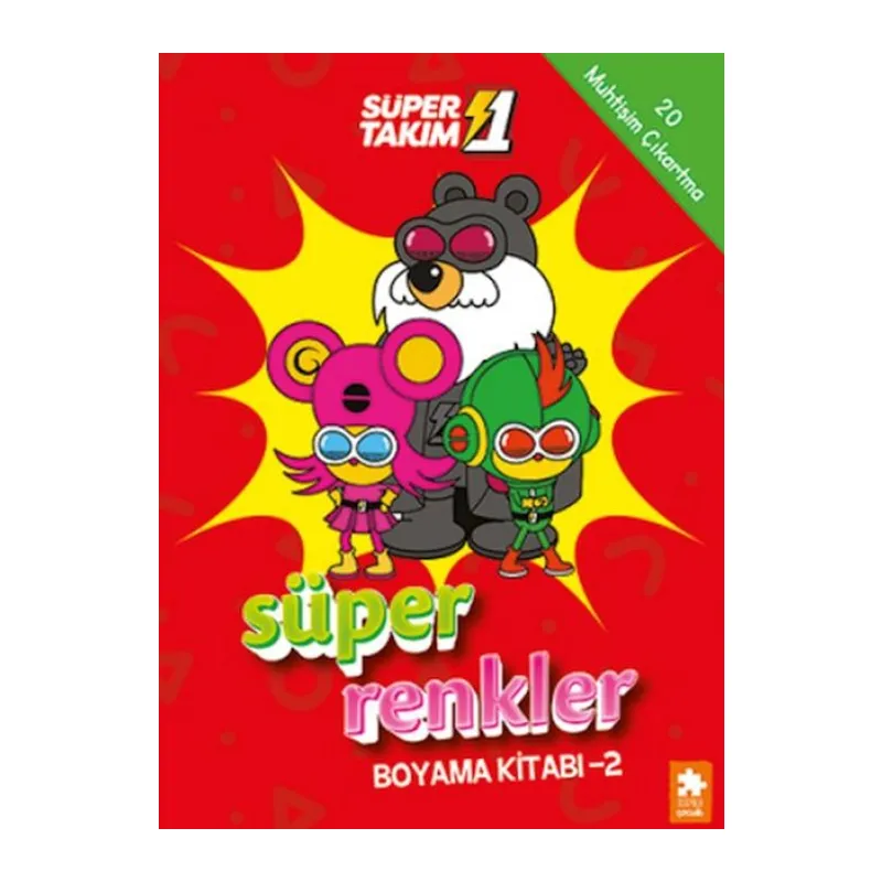 Süper 1 Takım Süper Renkler Boyama Kitabı - 2
