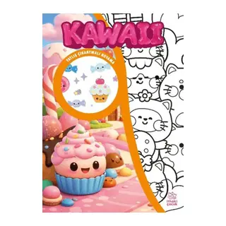Kawaii Çıkartmalı Boyama Kitabı