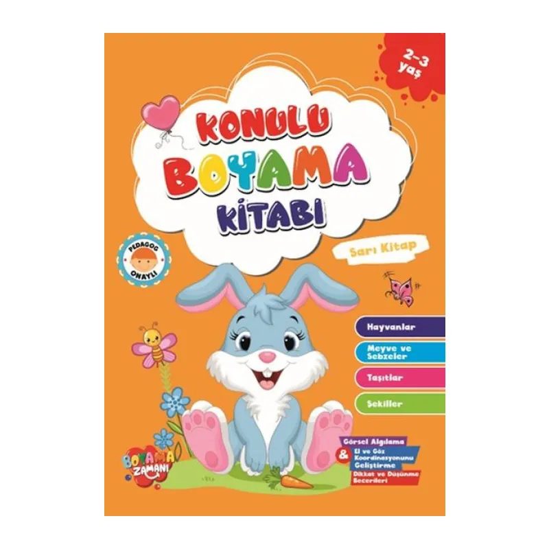 Konulu Boyama - Sarı (2-3 Yaş)