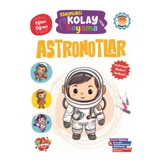 Etkinlikli Kolay Boyama -Astronotlar