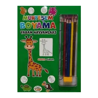 Muhteşem Boyama - Yaban Hayvanları + 6lı Boya mi