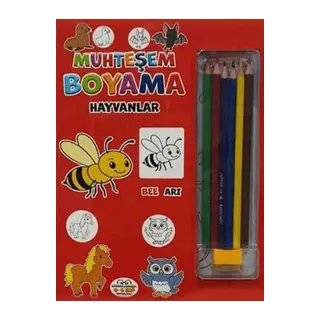 Muhteşem Boyama - Hayvanlar + 6lı Boya mi