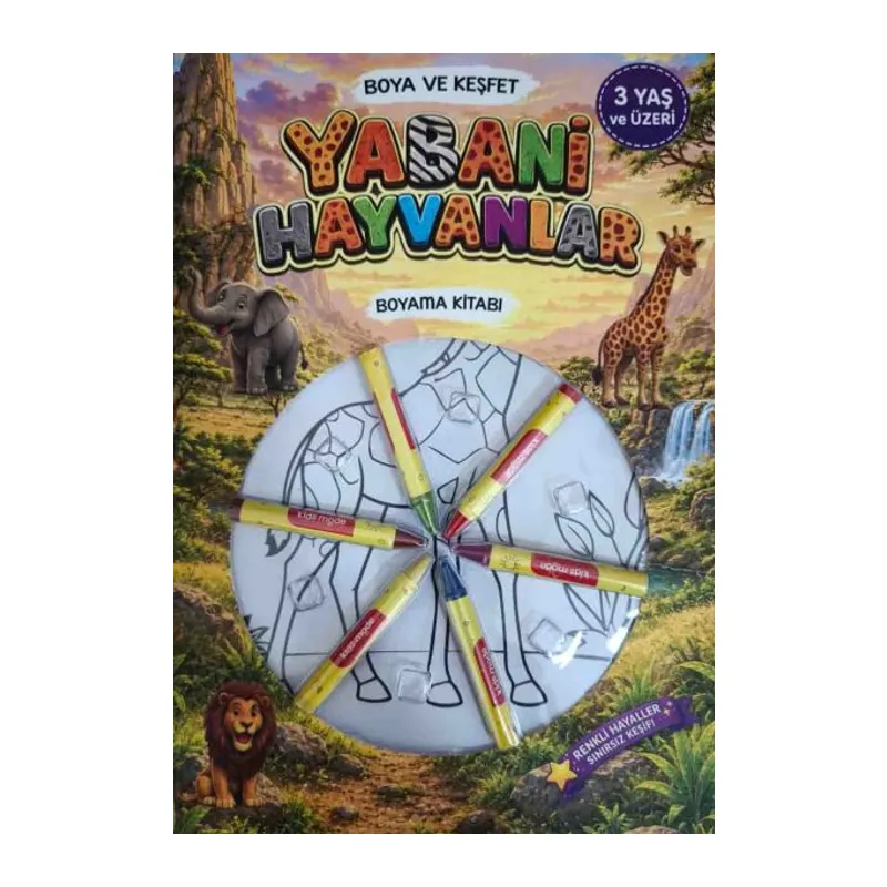 Boya Keşfet- Yabani Hayvanlar Boyama Kitabı