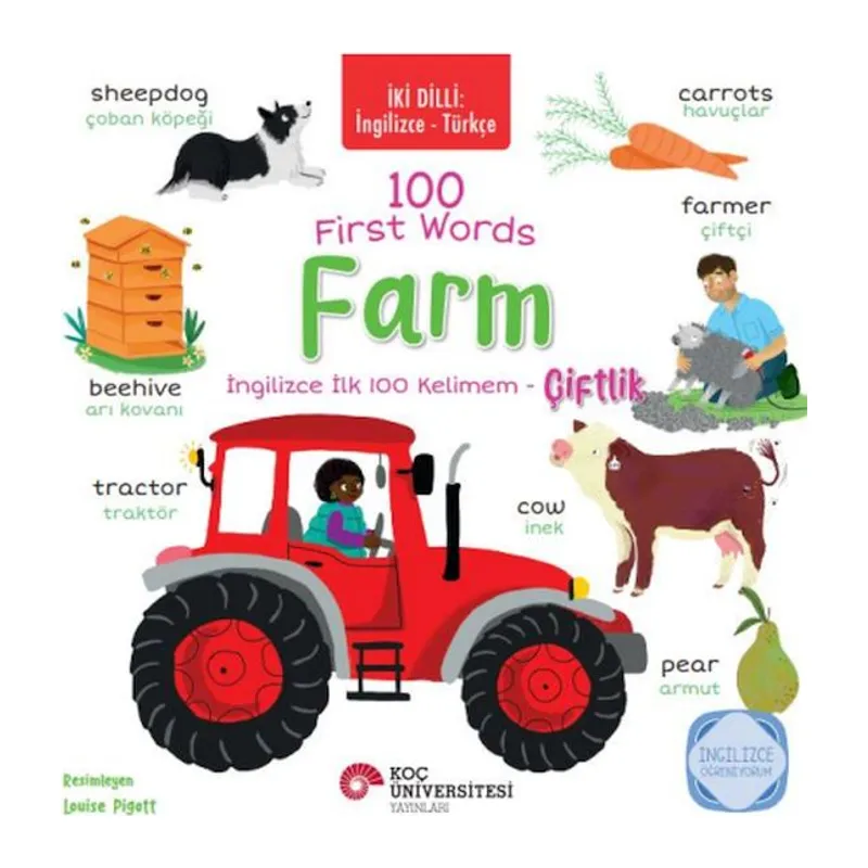 İki Dilli: İngilizce-Türkçe 100 Fırst Words – Farm