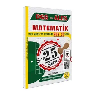 Tasarı DGS ALES Matematik Son 25 Çıkacak Soru ası