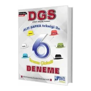 Altı Yayınları DGS Altı 6 Çözümlü Deneme