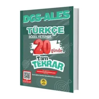 Tasarı DGS ALES Türkçe 20 Günde Tam Tekrar Soru ası
