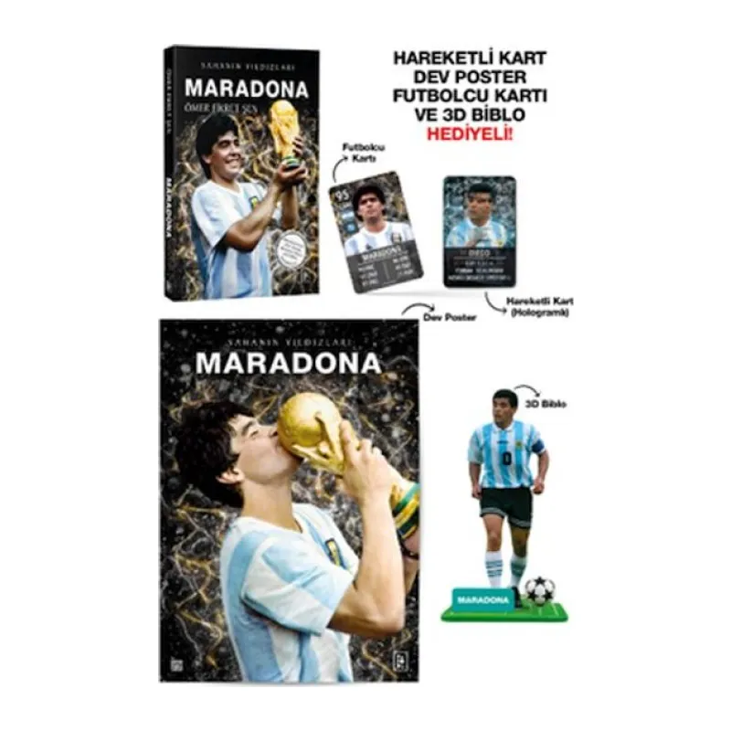 Maradona - Sahanın Yıldızları - 3D Biblo li!