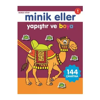 Minik Eller Yapıştır Ve Boya - Bordo