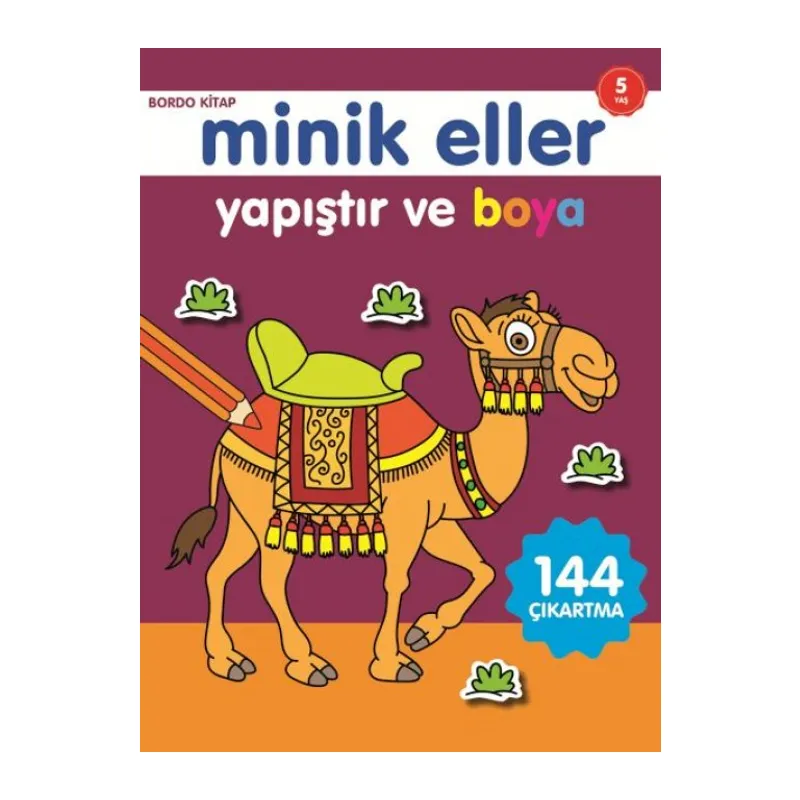 Minik Eller Yapıştır Ve Boya - Bordo