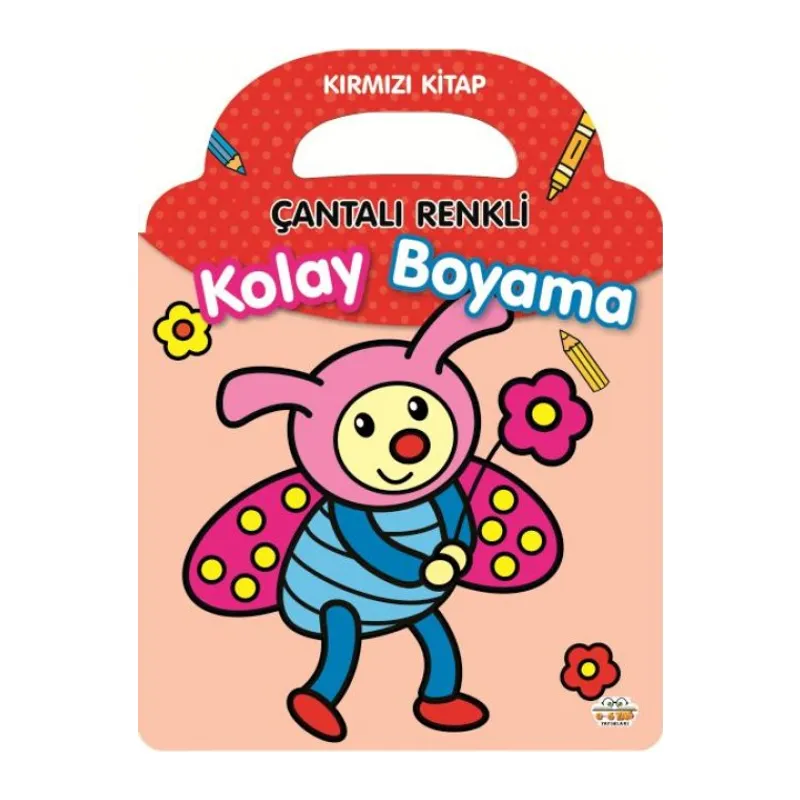 Çantalı Renkli Kolay Boyama- Kırmızı