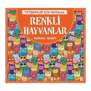 Renkli Hayvanlar - Yetişkinler İçin Boyama