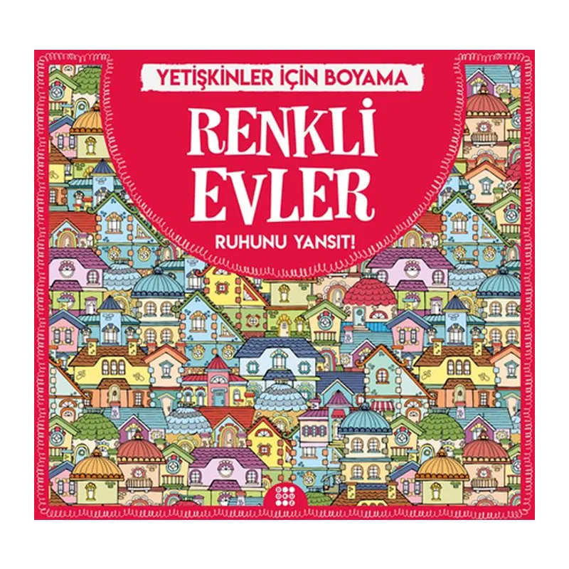 Renkli Evler - Yetişkinler İçin Boyama