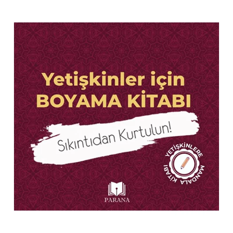 Yetişkinler İçin Boyama Kitabı-Mandala