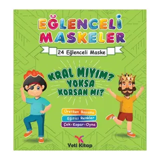 Eğlenceli maskeler kral mıyım sa korsan mı?