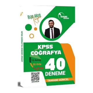 Doktrin KPSS Coğrafya 40 Deneme Çözümlü