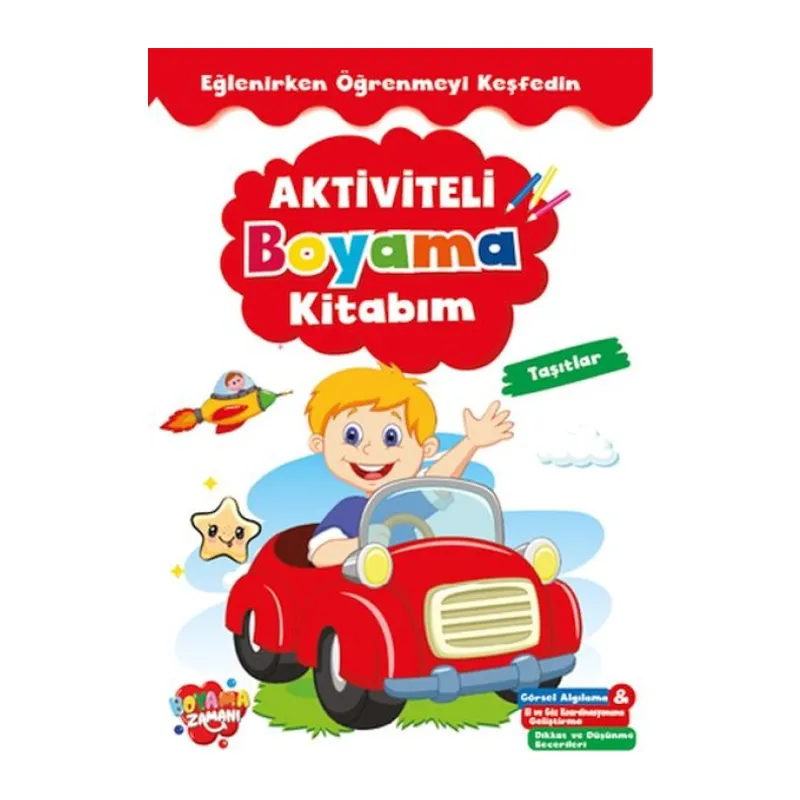 Aktiviteli Boyama Kitabı Taşıtlar