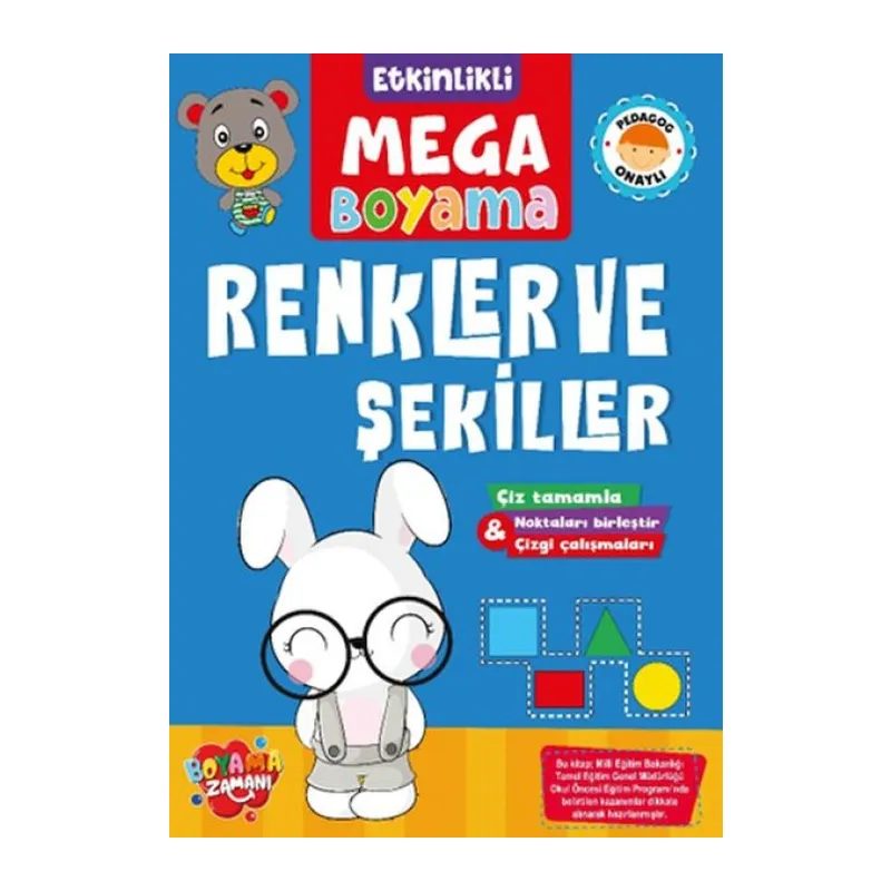 Etkinlikli Mega Boyama - Renkler ve Şekiller