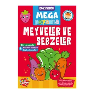 Etkinlikli Mega Boyama - Meyveler ve Sebzeler