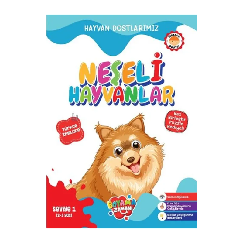 Hayvan Dostlarımız - Neşeli Hayvanlar Seviye 1 (2-3 Yaş)