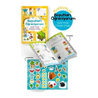 Kramlar – Boyutları Öğreniyorum – Çıkartmalı Etkinlik Kitabı - 3 Yaş +