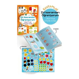 Kramlar – Zıt Kramları Öğreniyorum – Çıkartmalı Etkinlik Kitabı - 3 Yaş +