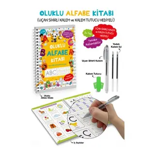 Oluklu Alfabe Kitabı / Uçan Sihirli m ve m Tutucu li - 3+