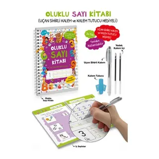 Oluklu Sayı Kitabı / Uçan Sihirli m ve m Tutucu li - 3+
