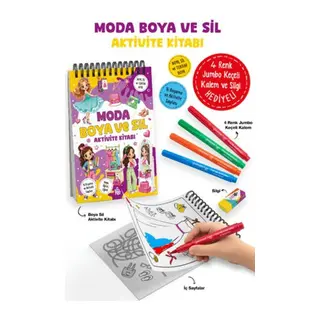 Moda - Boya ve Sil Aktivite Kitabı