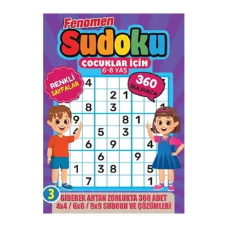 Fenomen Çuklar için Sudoku (6-8 Yaş) -3