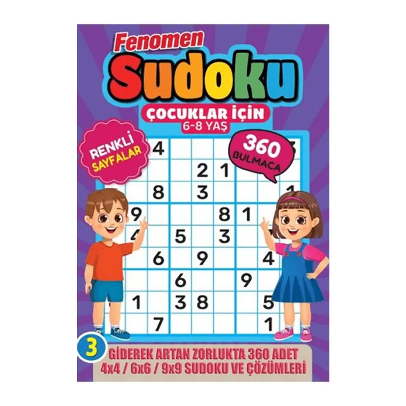 Fenomen Çuklar için Sudoku (6-8 Yaş) -3