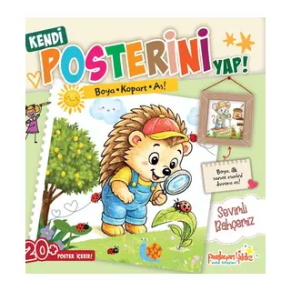 Kendi Posterini Yap! Boya Kopart As! Sevimli Bahçemiz