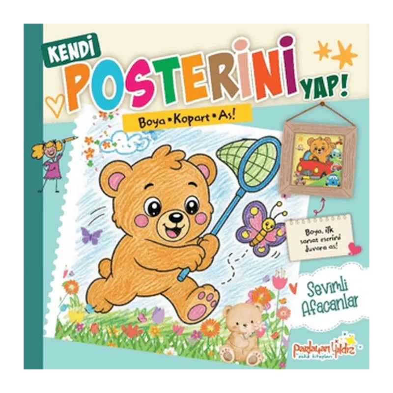 Kendi Posterini Yap! Boya Kopart As! Sevimli Afacanlar