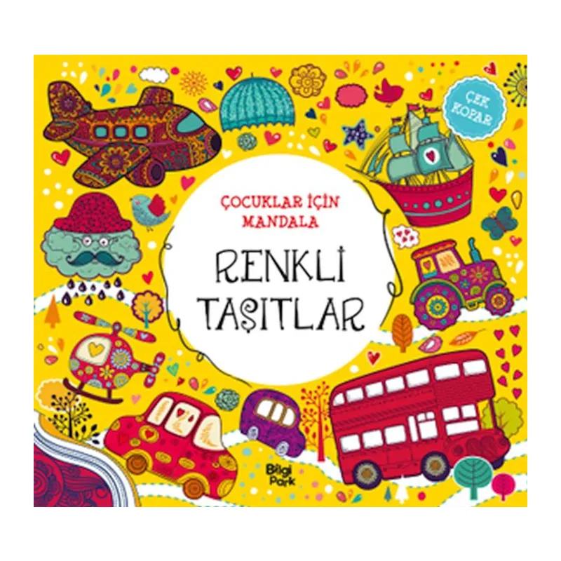 Çuklar İçin Mandala - Renkli Taşıtlar