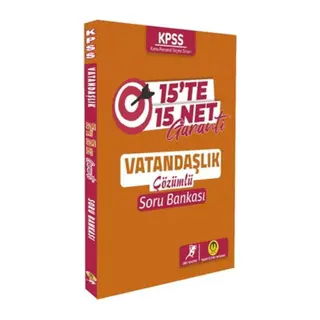 Tasarı Yayınları KPSS Vatandaşlık 15 te 15 Net Garanti Soru ası