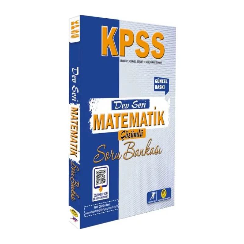 Tasarı Yayınları KPSS Dev Seri Matematik Soru ası