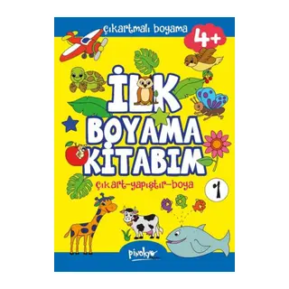 Çıkartmalı İlk Boyama Kitabım 4+ Yaş-1