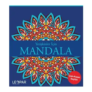 Yetişkinler İçin Mandala - Lacivert