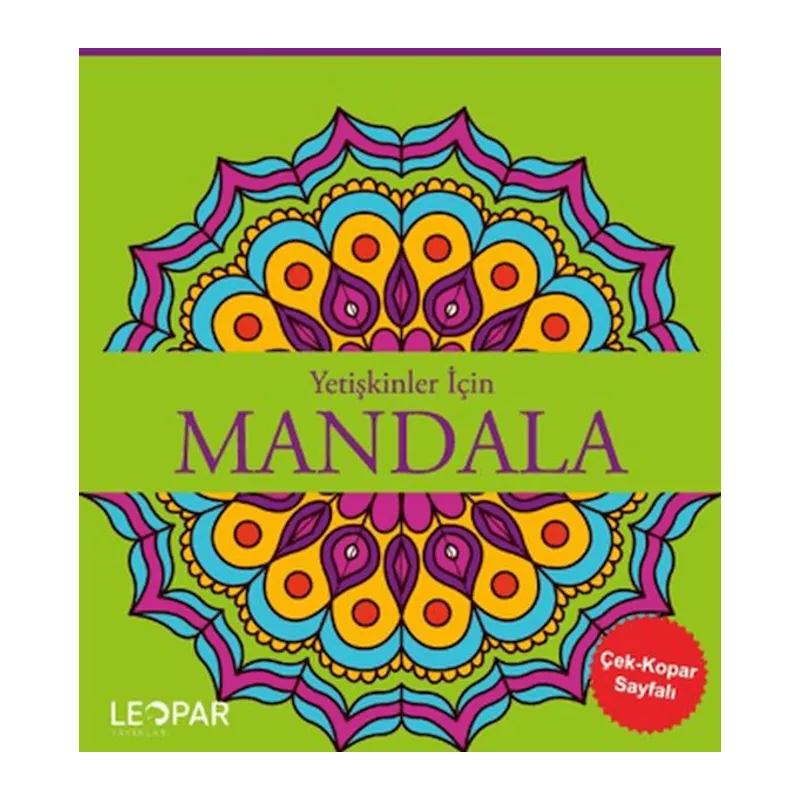 Yetişkinler İçin Mandala - Yeşil