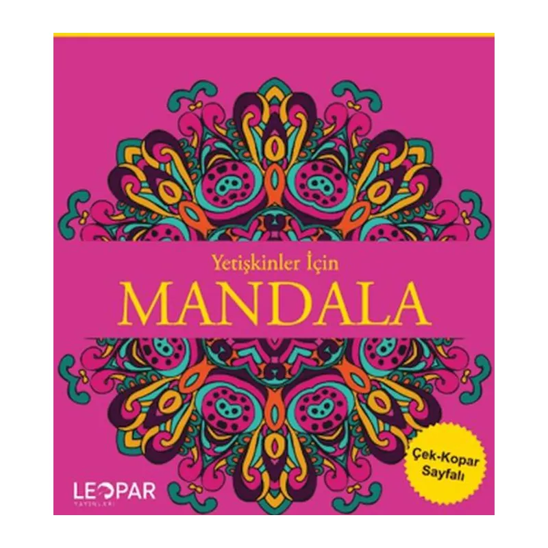 Yetişkinler İçin Mandala - Pembe