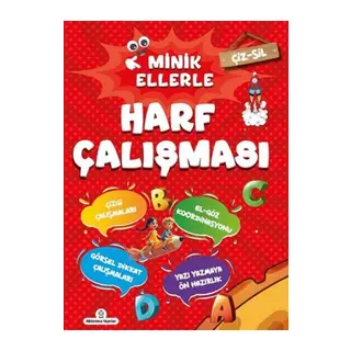 Çiz - Sil Minik Ellerle Harf Çalışması (m li)