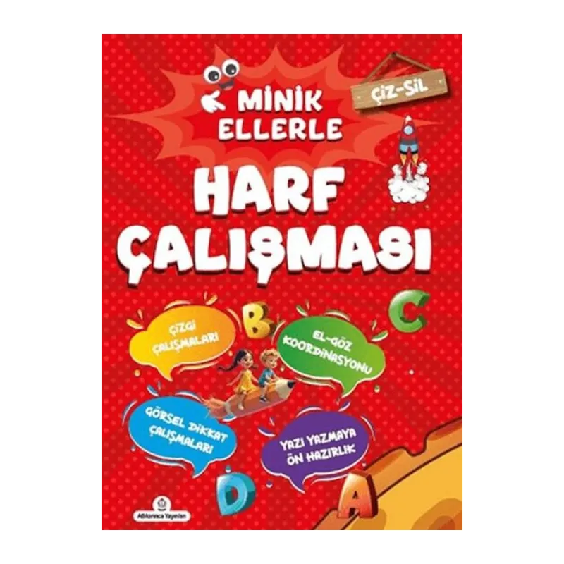 Çiz - Sil Minik Ellerle Harf Çalışması (m li)