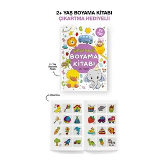 Çıkartmalı Boyama Kitabı 2 Yaş +