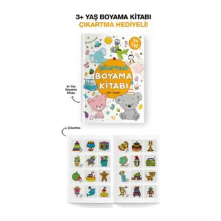 Çıkartmalı Boyama Kitabı 3 Yaş +