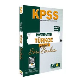 Tasarı Yayınları KPSS Türkçe Dev Seri Soru ası